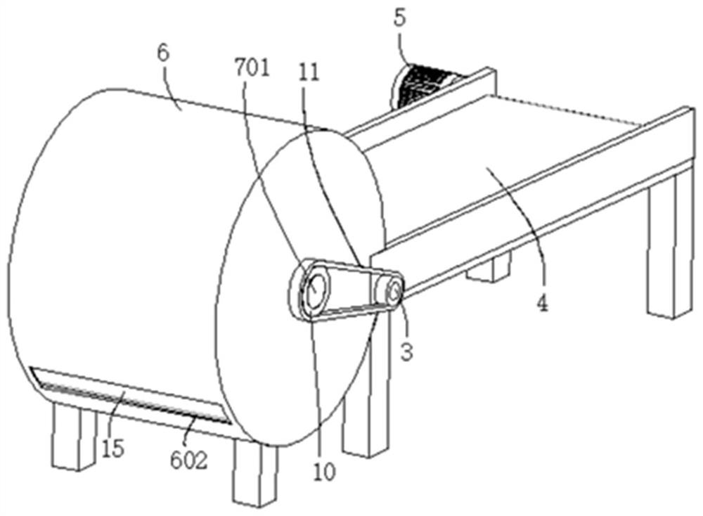 Drying device for tea processing and application method thereof