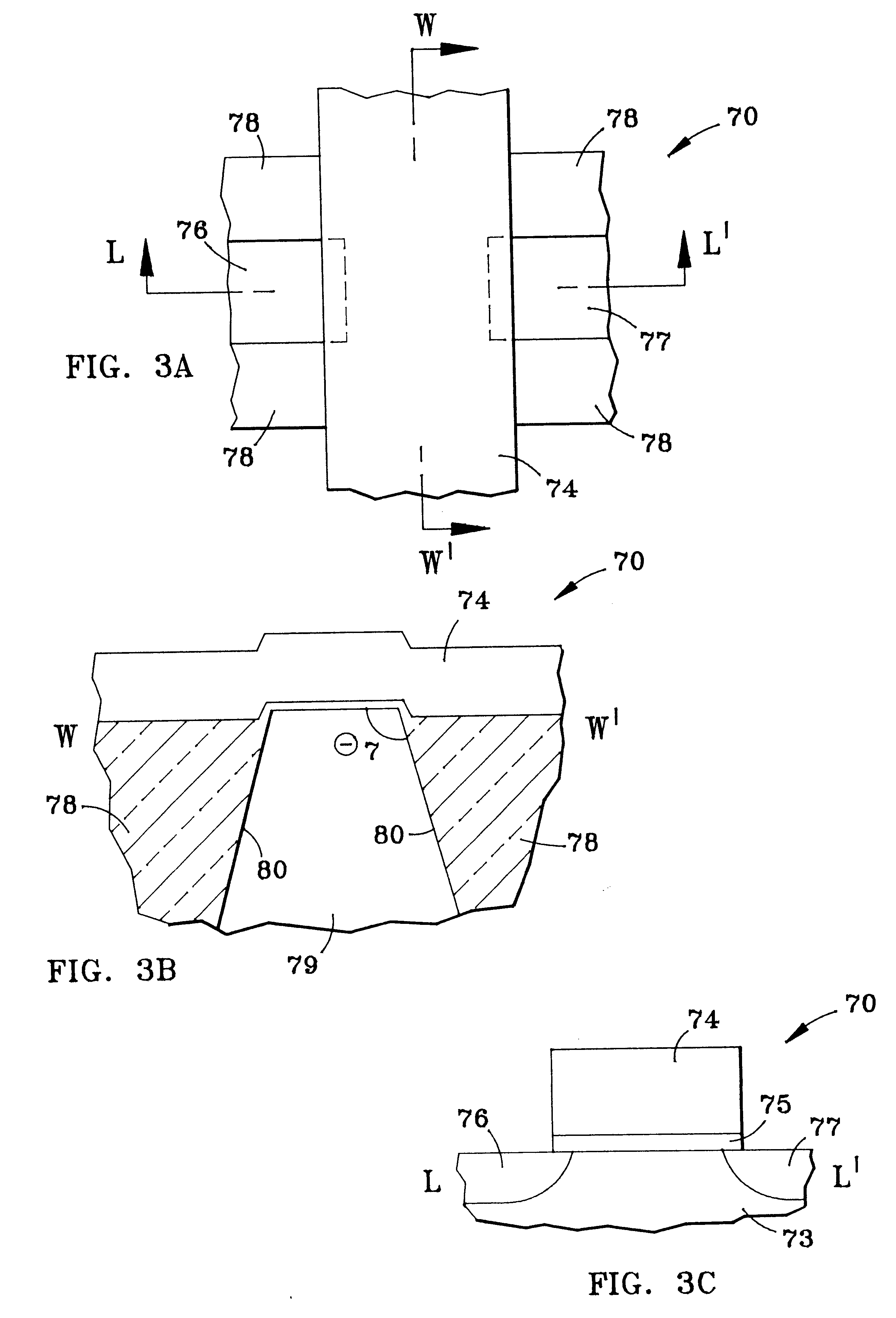 Selective reduction of sidewall slope on isolation edge