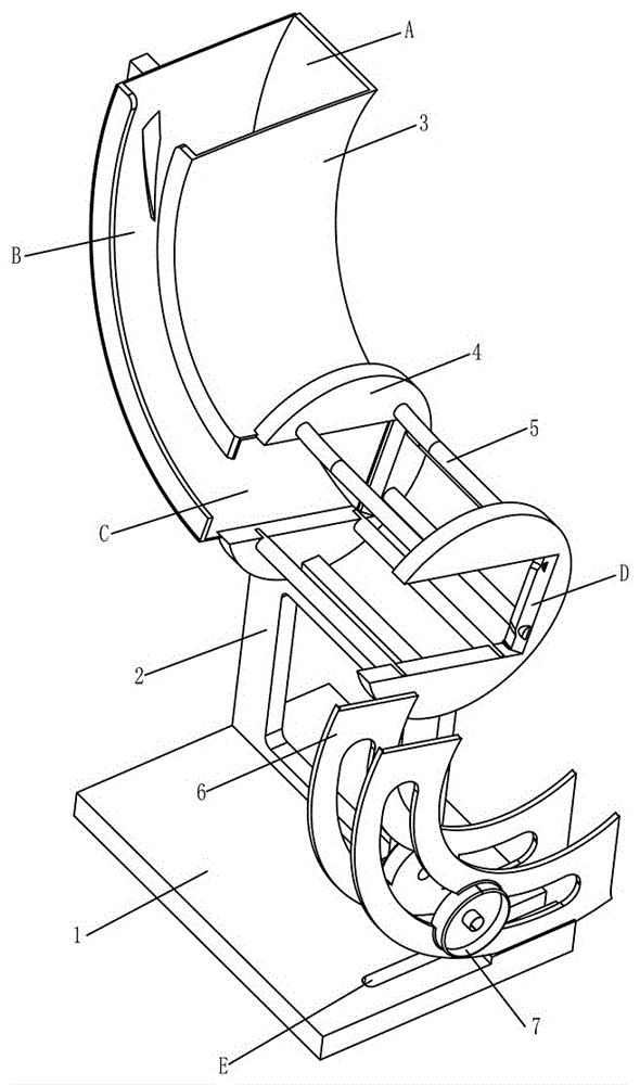 Automatic rotating and conveying device for bottle-shaped materials