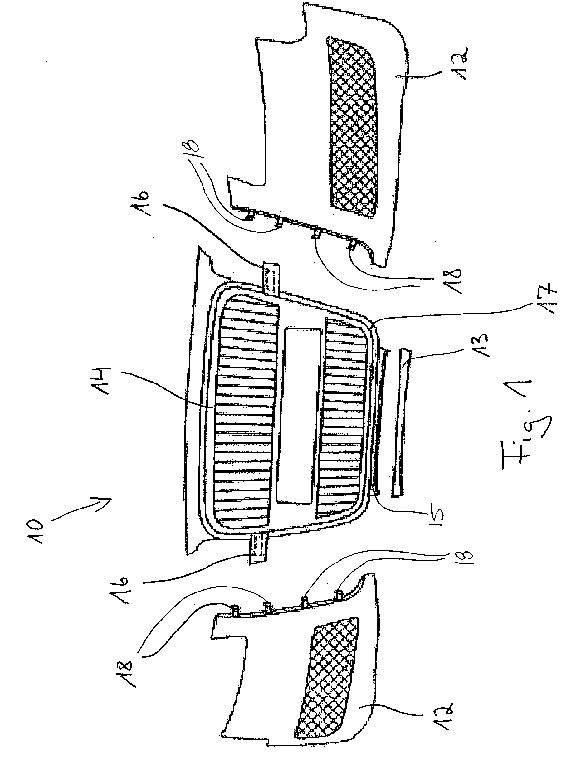 Front bumper cover and radiator grille