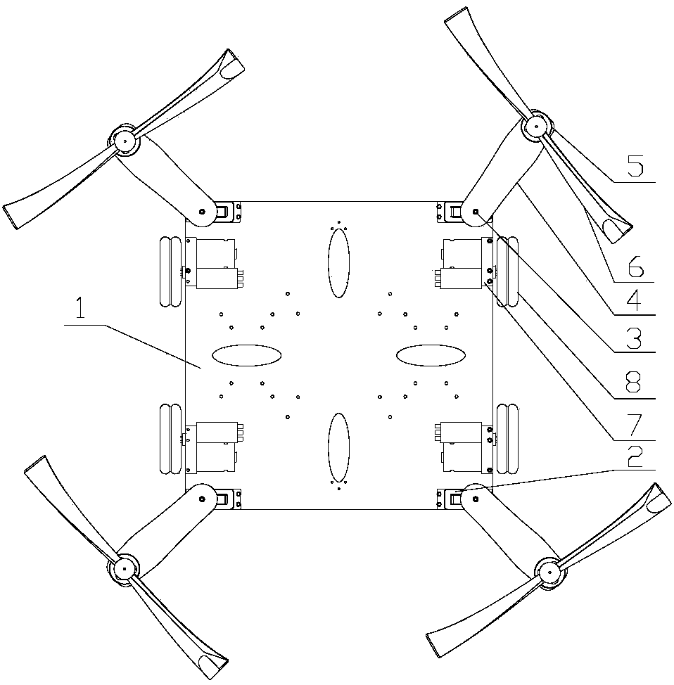 Land-air dual-purpose robot reconnaissance system