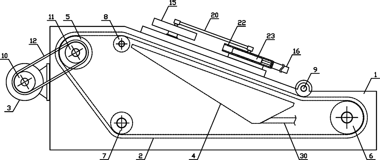 Wool spinning material conveying and impurity removing mechanism