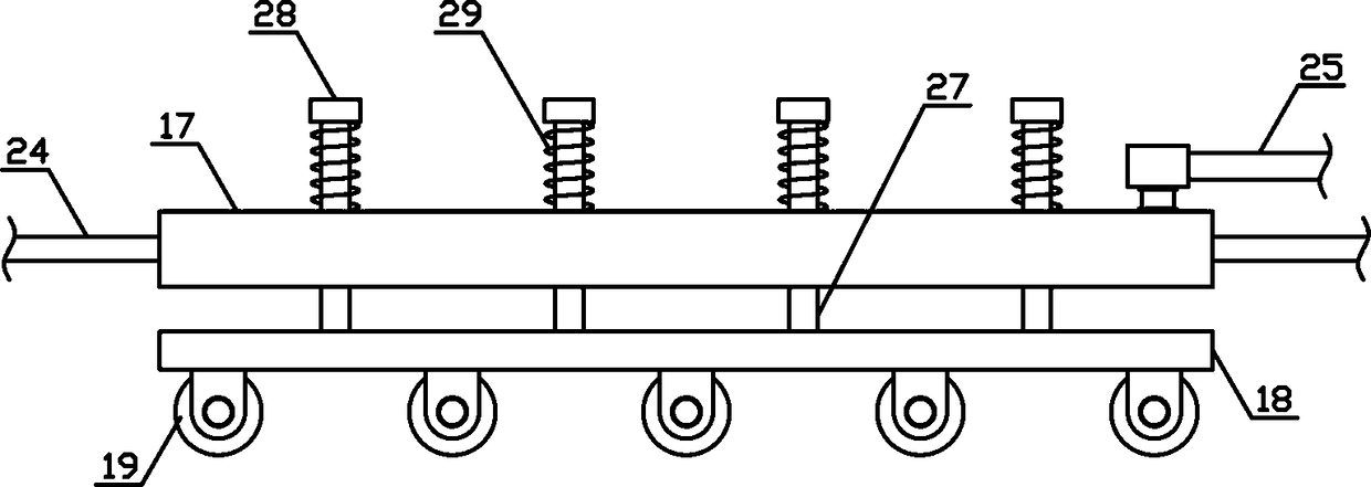 Wool spinning material conveying and impurity removing mechanism