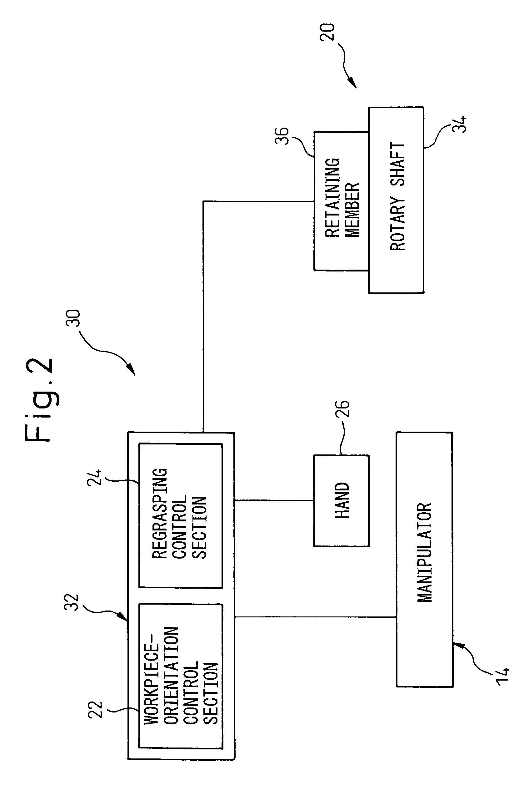 Workpiece regrasping system for robot