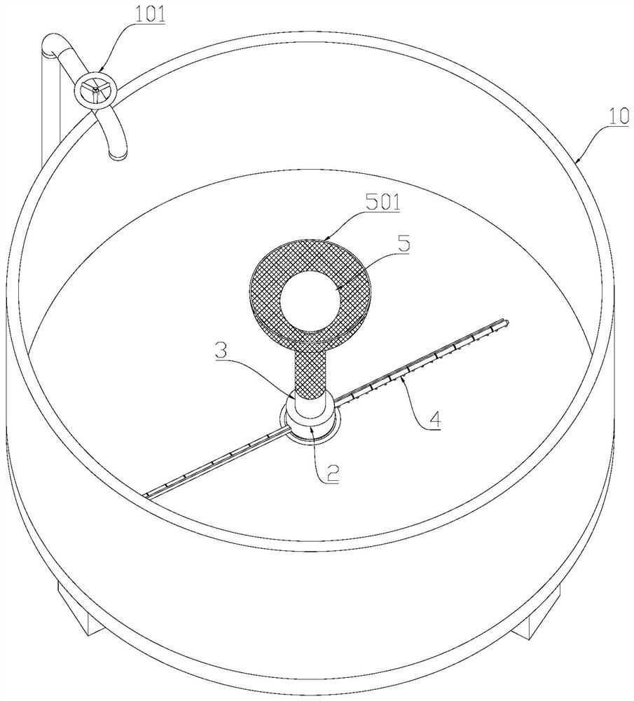 Fish pond self-cleaning water circulation device based on snakehead breeding