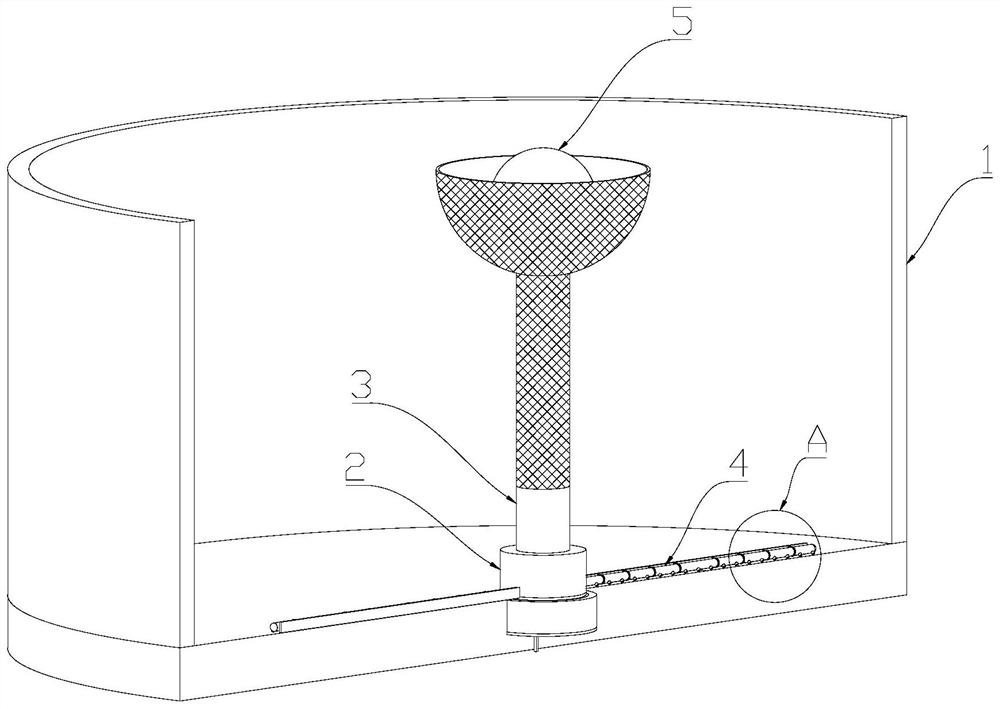 Fish pond self-cleaning water circulation device based on snakehead breeding