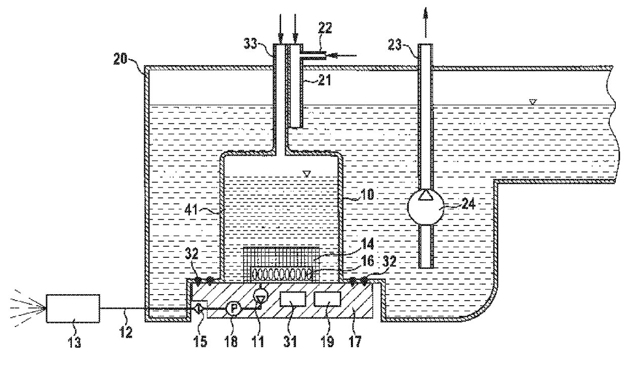 Container assembly for a motor vehicle