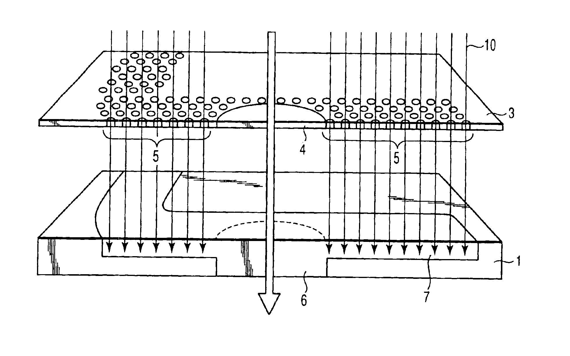 Mask used for exposing a porous substrate