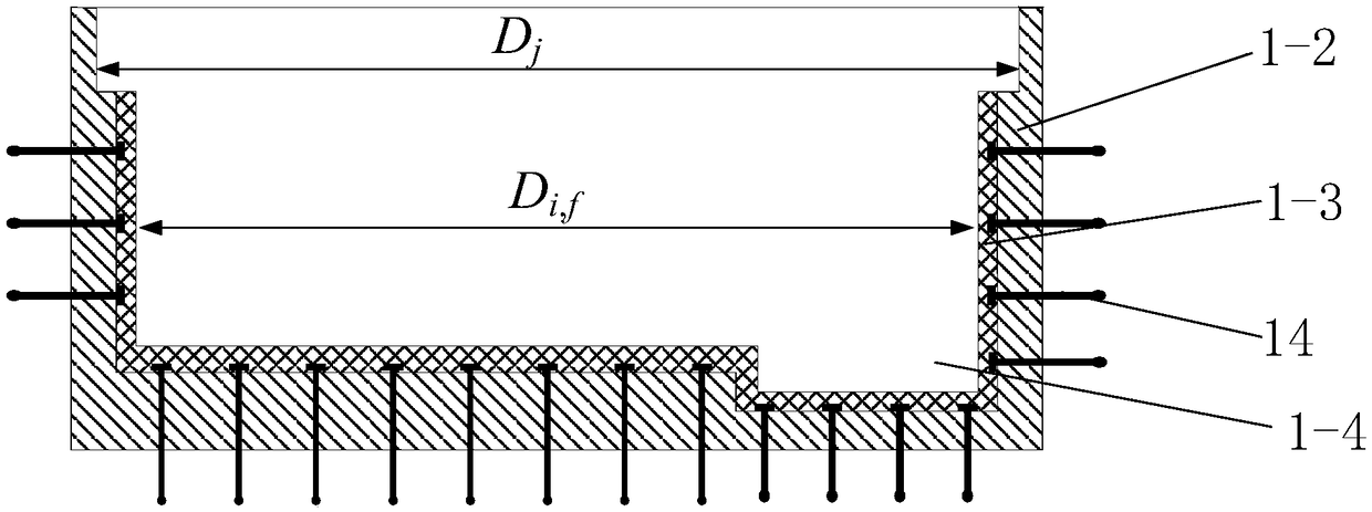 Mine downhole oil-gas storage cavern and construction method thereof