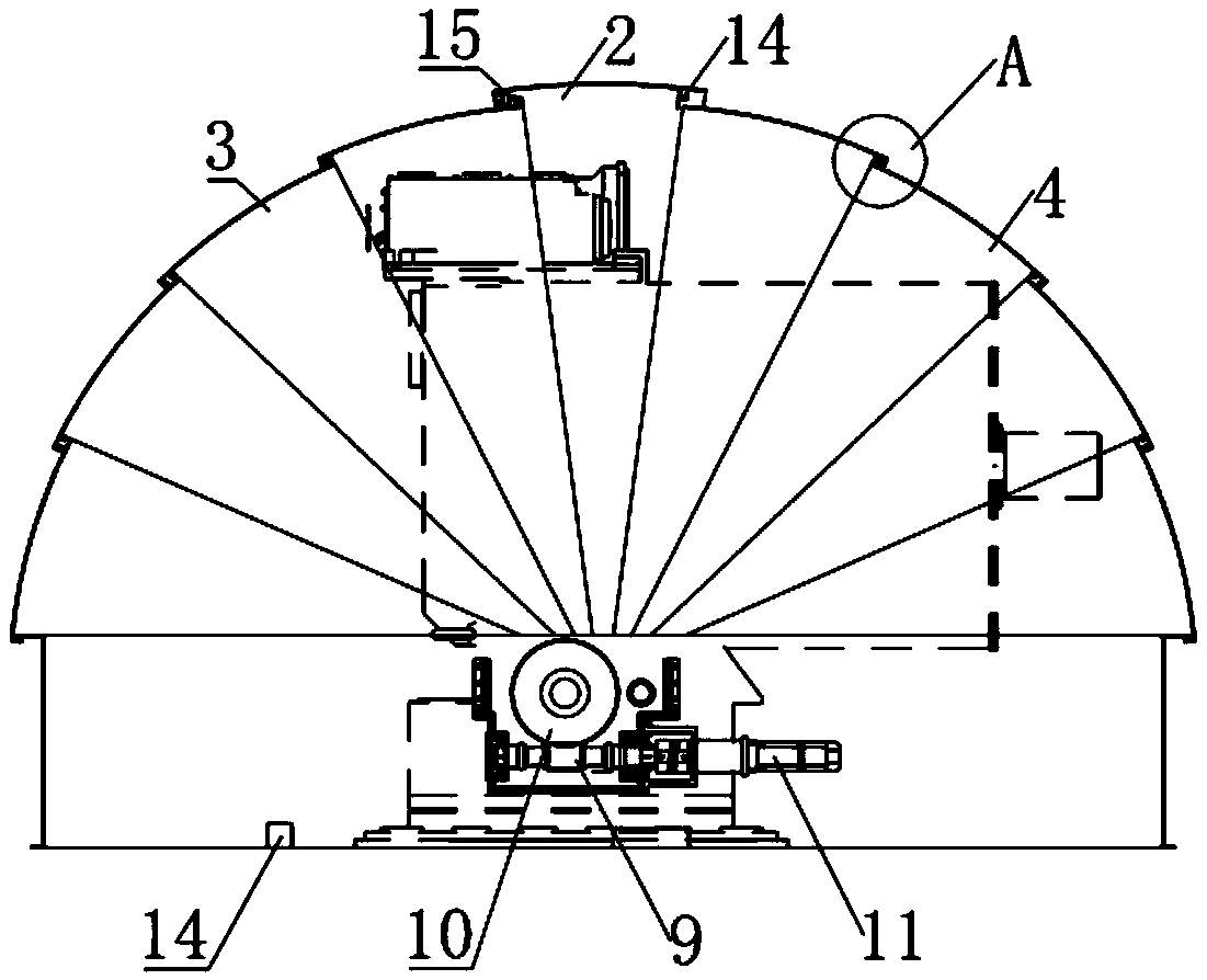 Protective cover for photoelectric tracking-pointing equipment