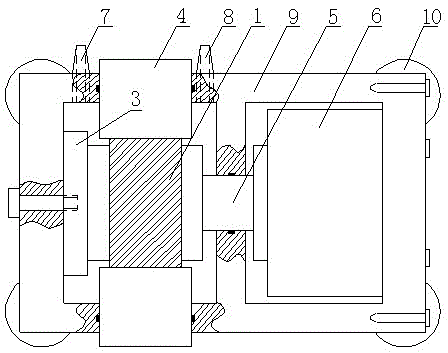 A rock biaxial compression mesoscopic test device under stress-water flow-chemical coupling