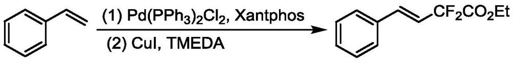 A kind of method for synthesizing remote fluorinated aryl olefins