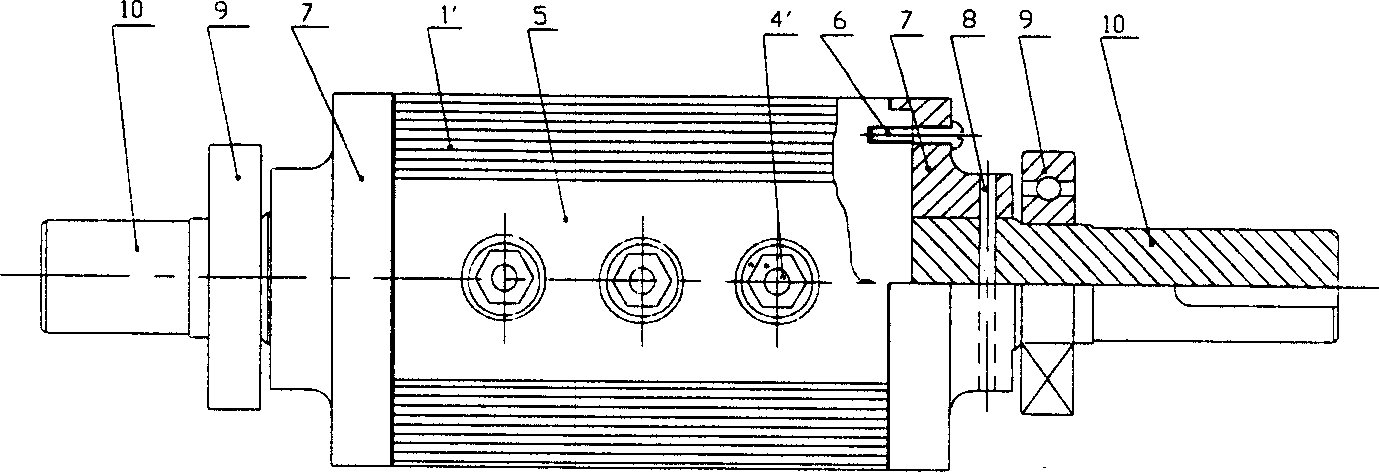 Synchronous motor rotor