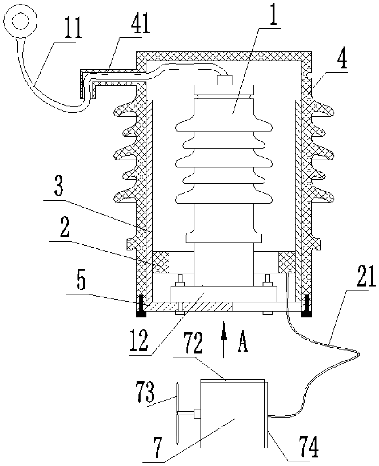 Online monitoring and early warning system for lightening arrester and control method thereof