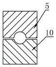 Cylindrical grinding double-tip clamping tool