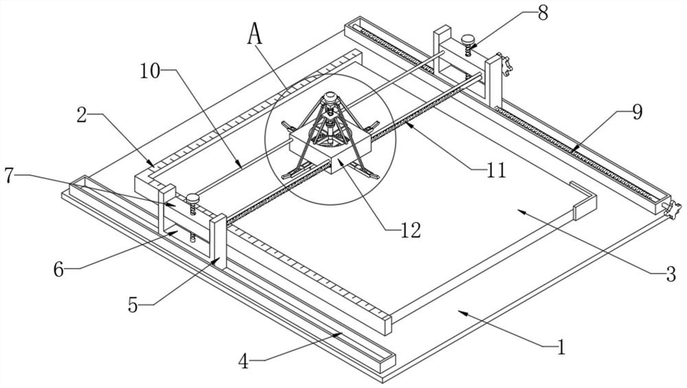 Rapid lineation device for bench worker