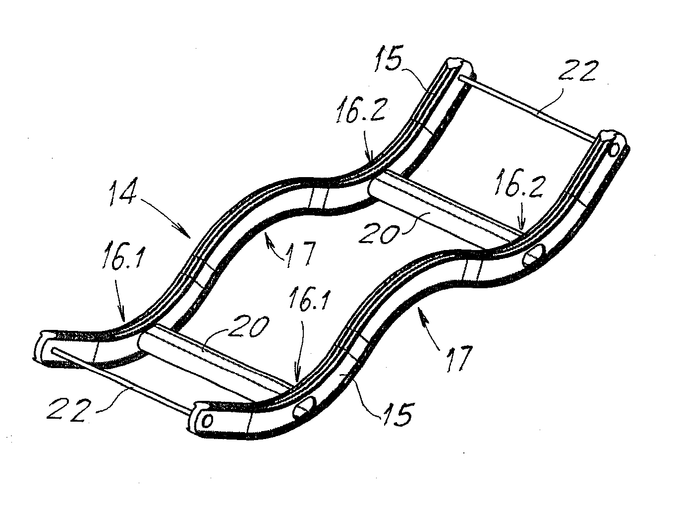 Supporting structure for storing and handling so-called "barriques"