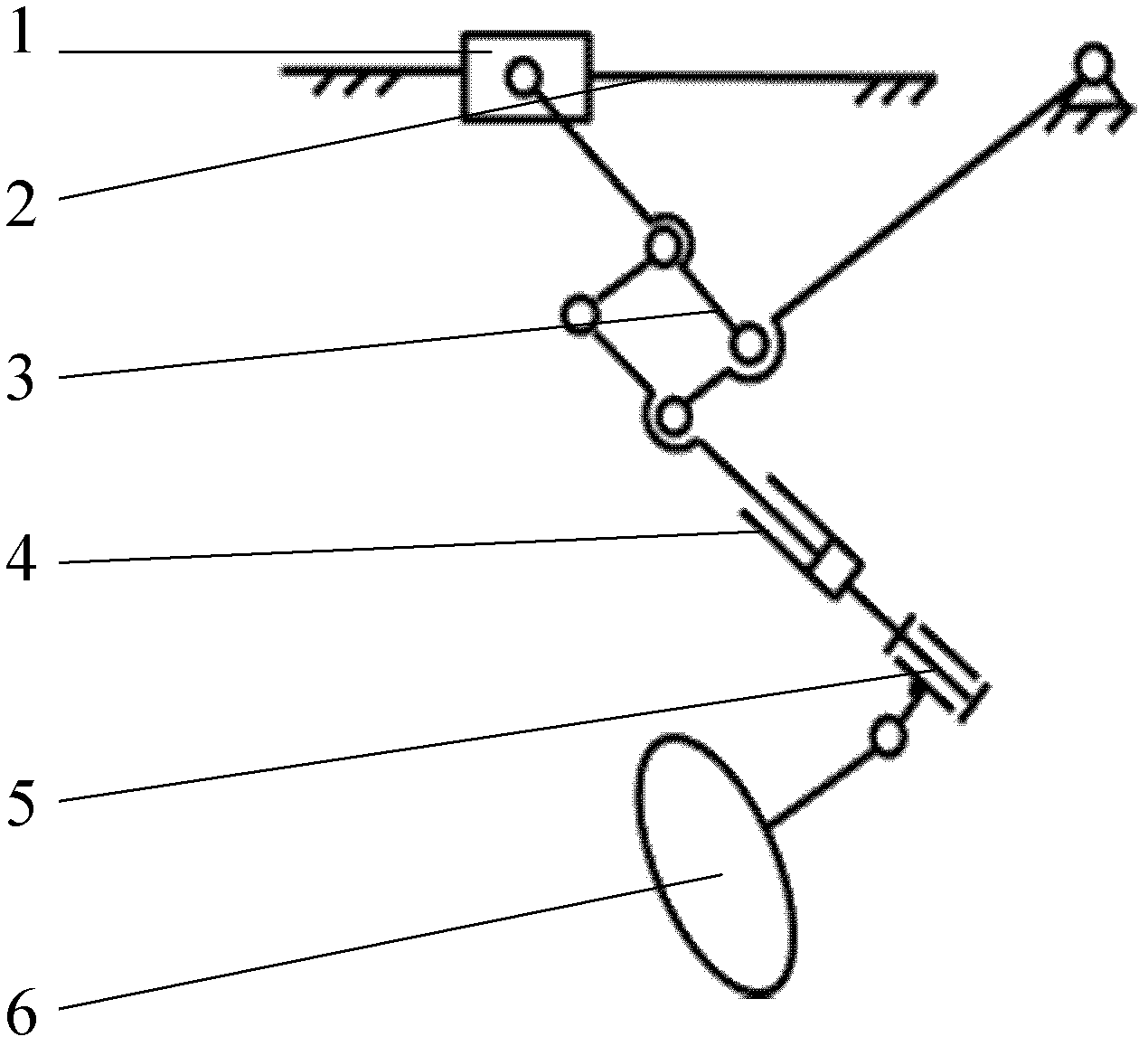 Lunar surface walking device for lunar rover