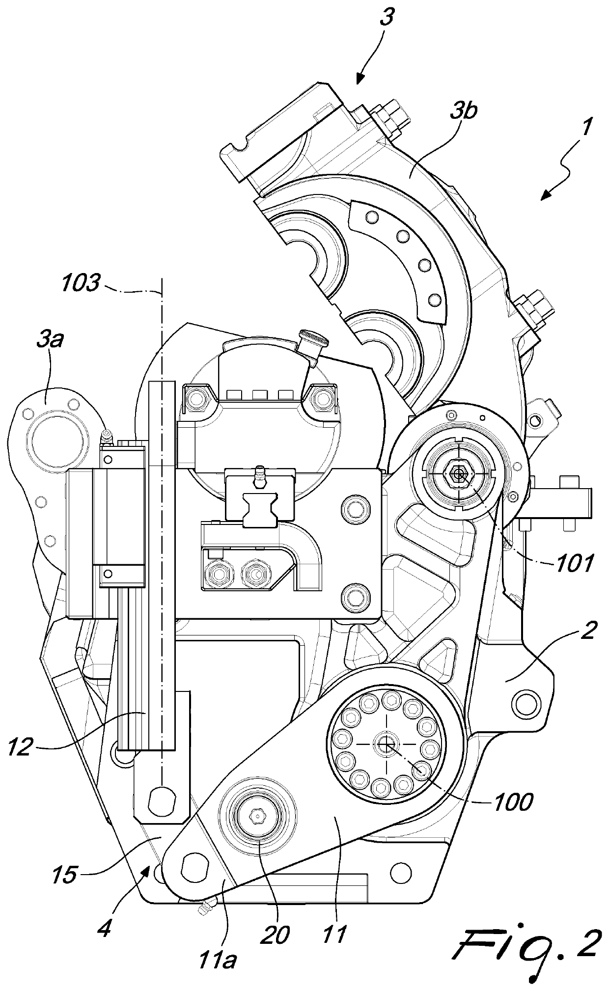 Device for blow molding containers