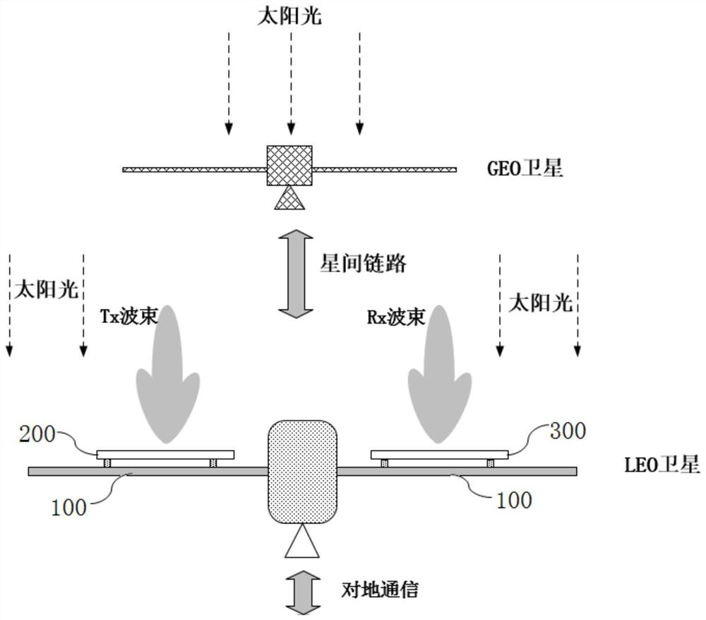 Low-cost transparent phased-array antenna for low-orbit spacecraft