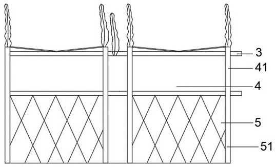 Offshore wind power scour pit self-repairing device with micro-ecological breeding function