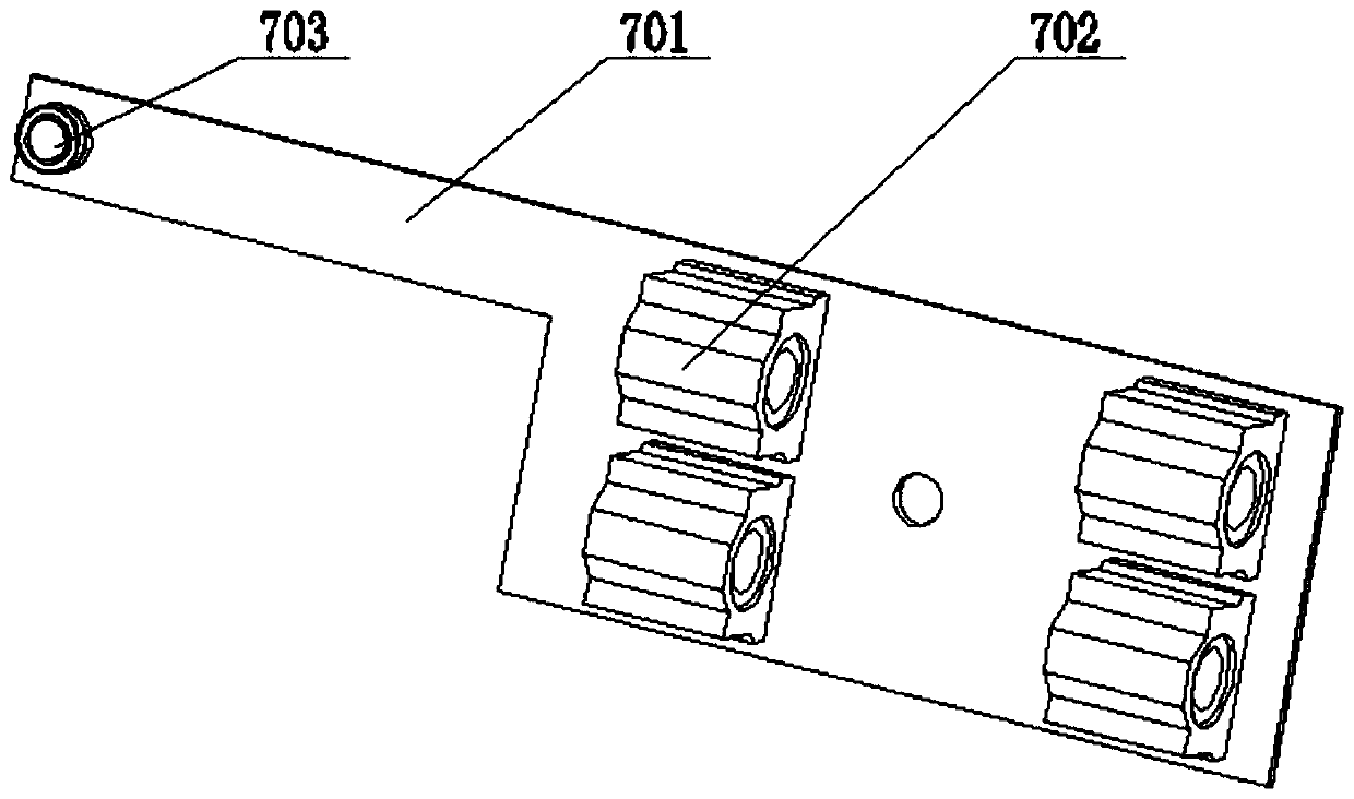 Driving device for hole-type sowing and fertilization