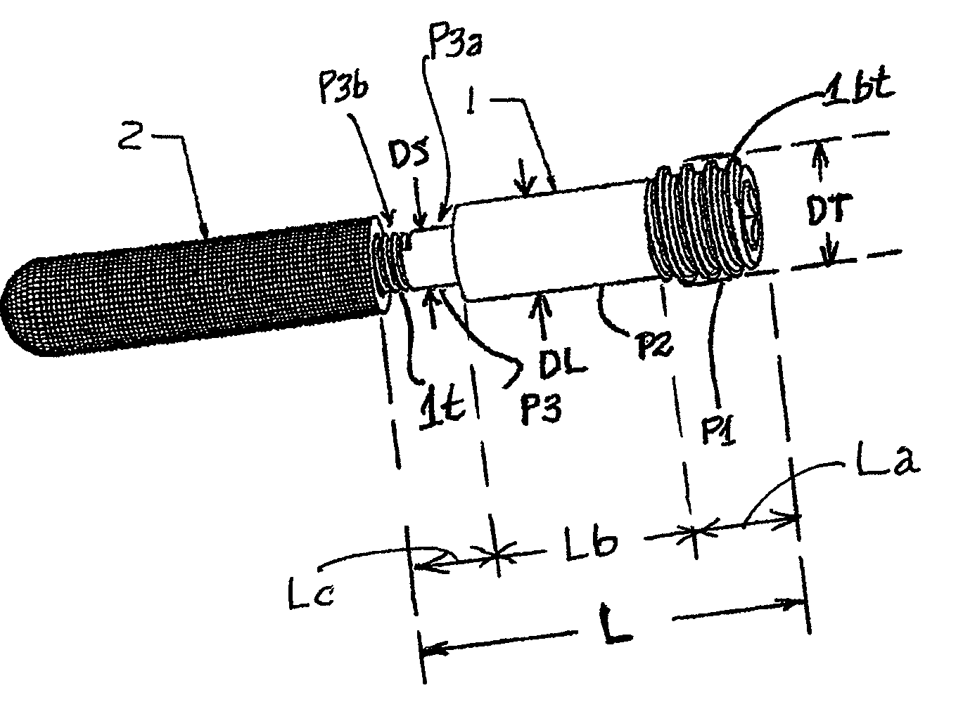 Metal bone supporter for necrosis of femoral head