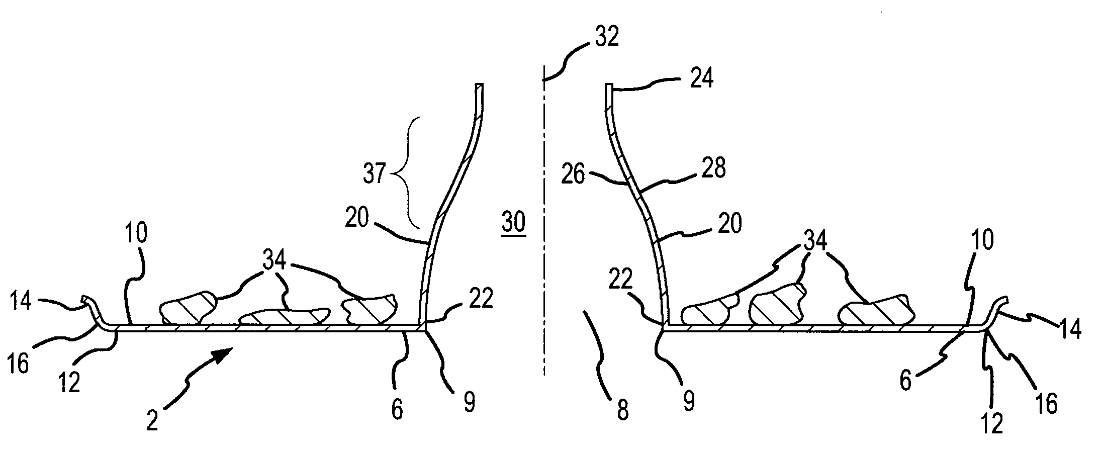 Universal food-holding receptacle for use with beverage containers of diverse shapes and sizes