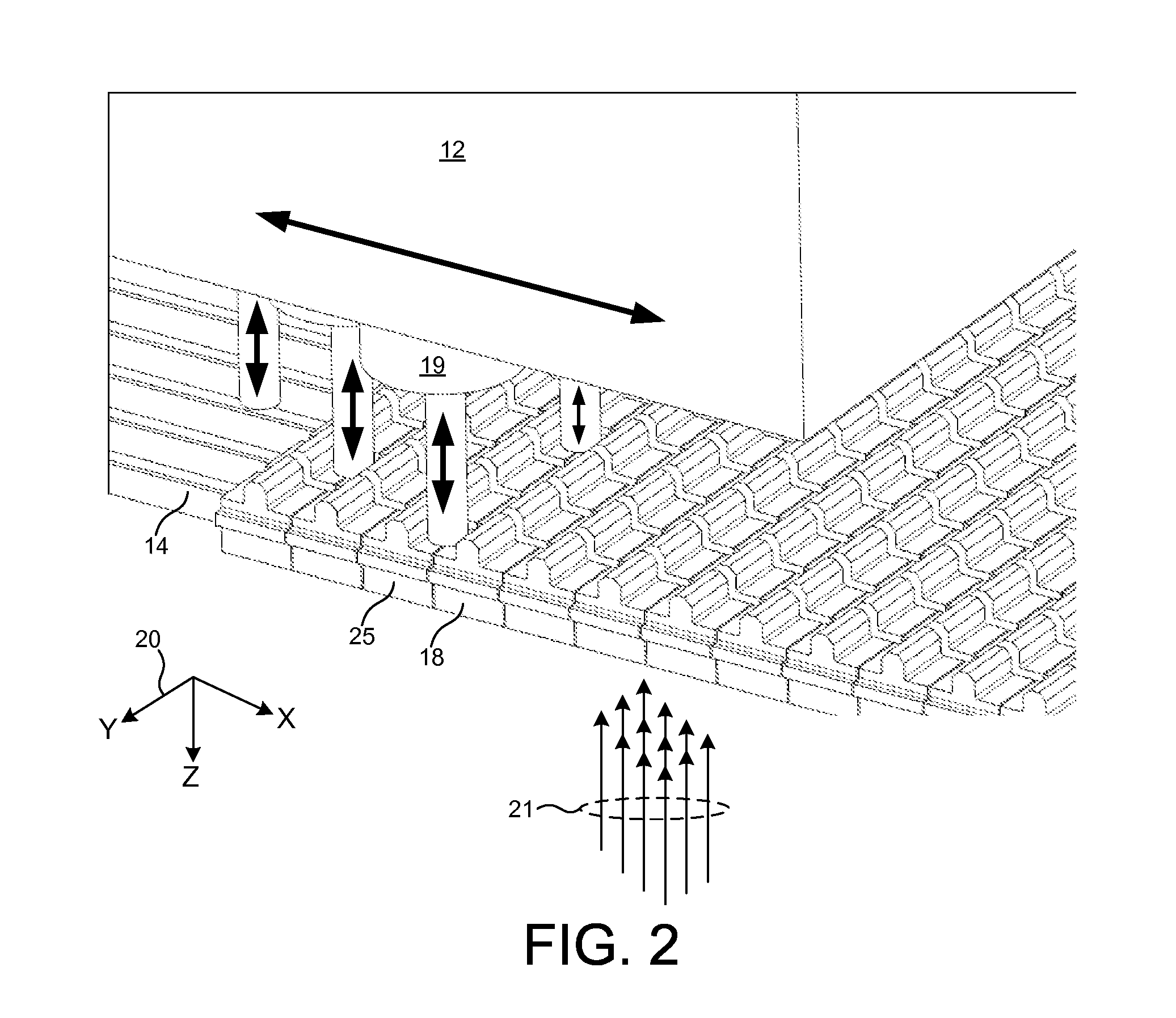 2D programmable aperture mechanism