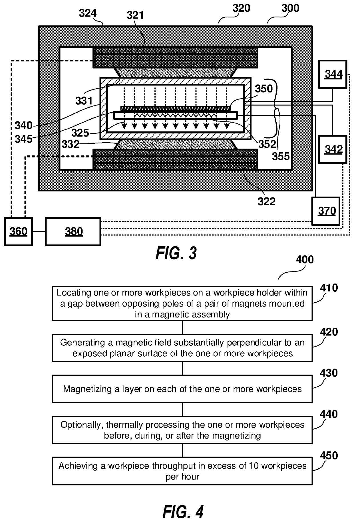 Workpiece magnetizing system and method of operating