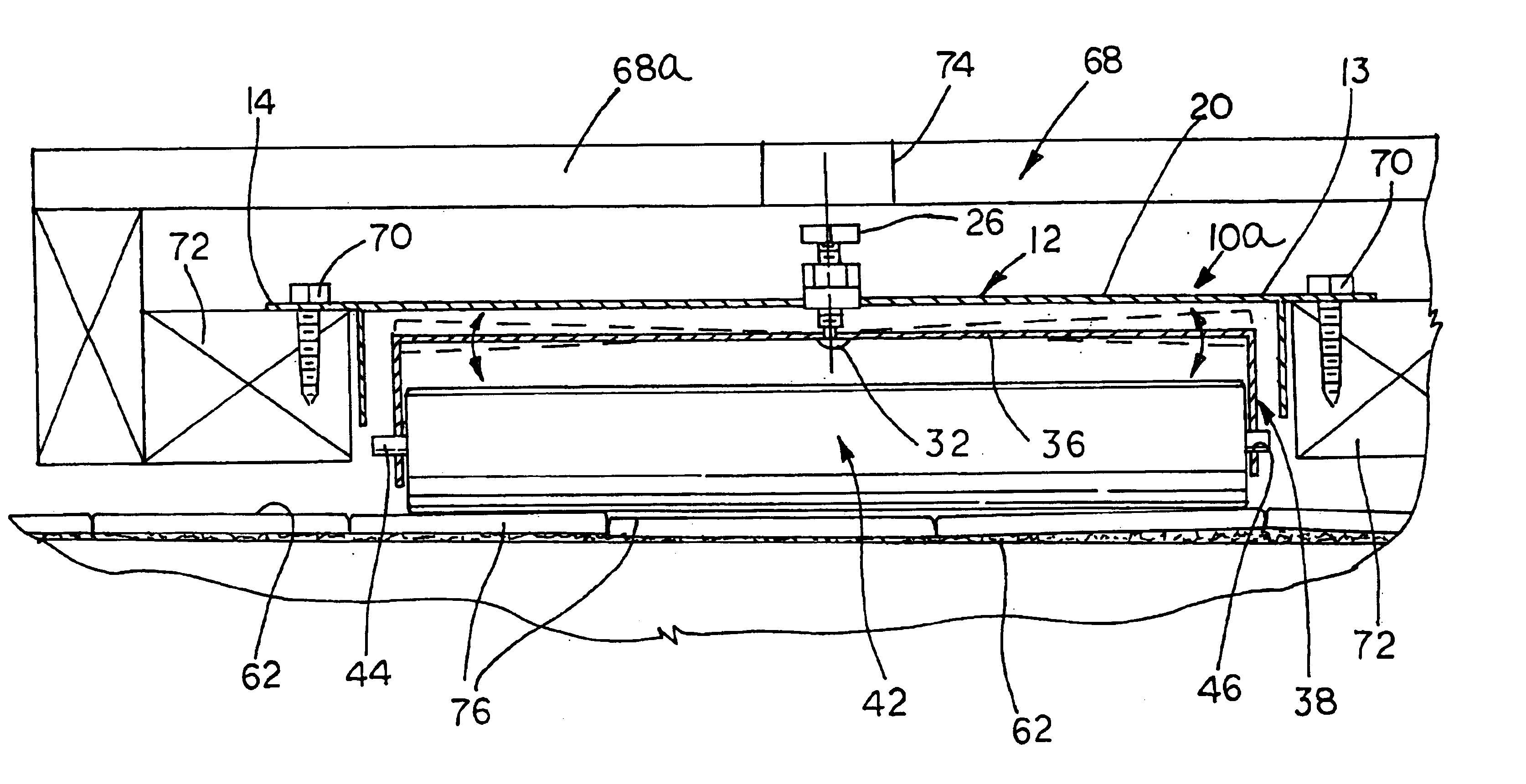 Roller assembly for supporting a slide-out room