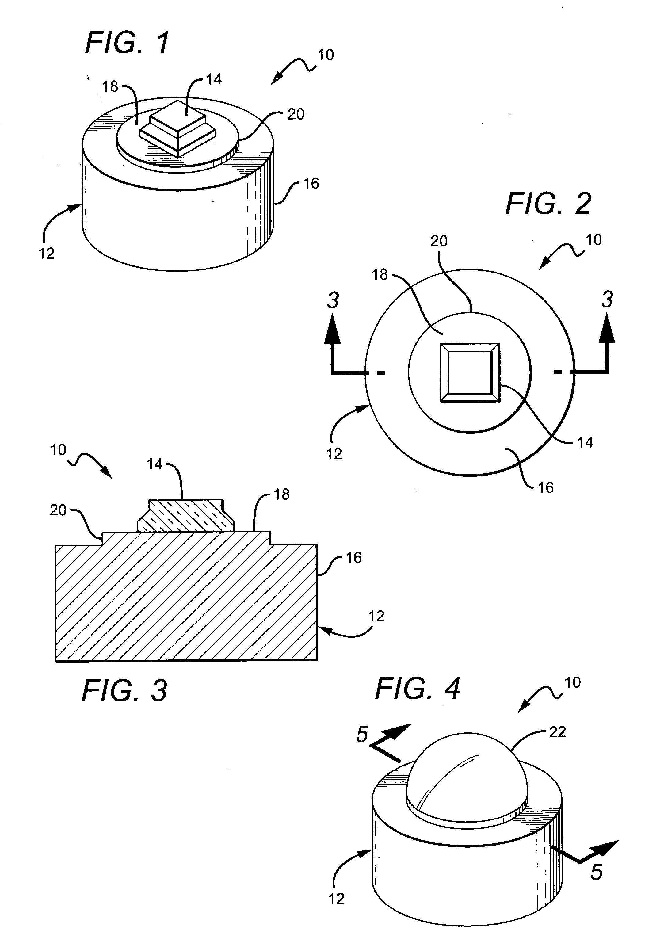 Uniform emission LED package