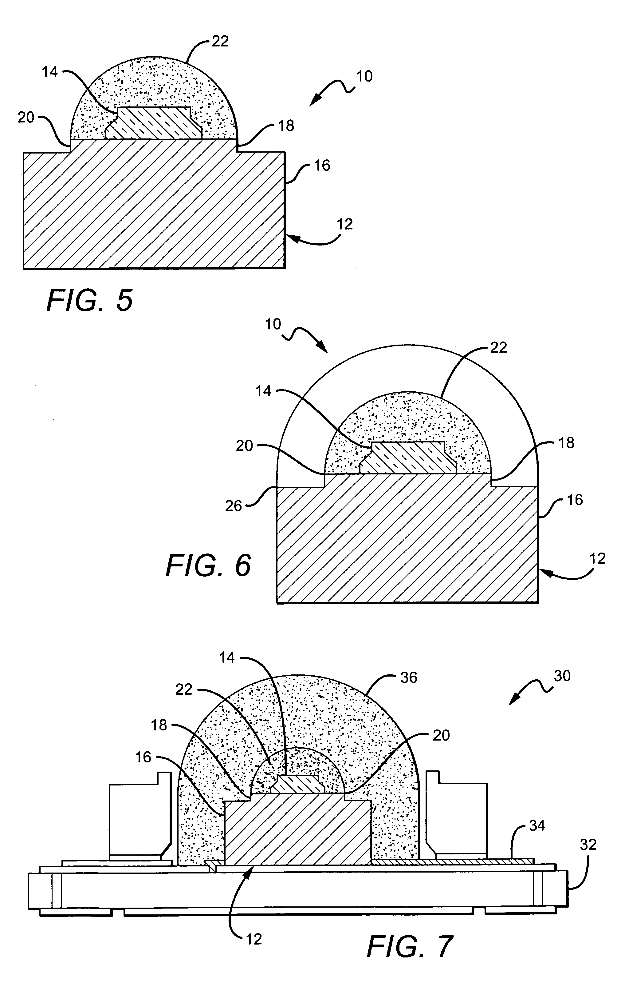 Uniform emission LED package