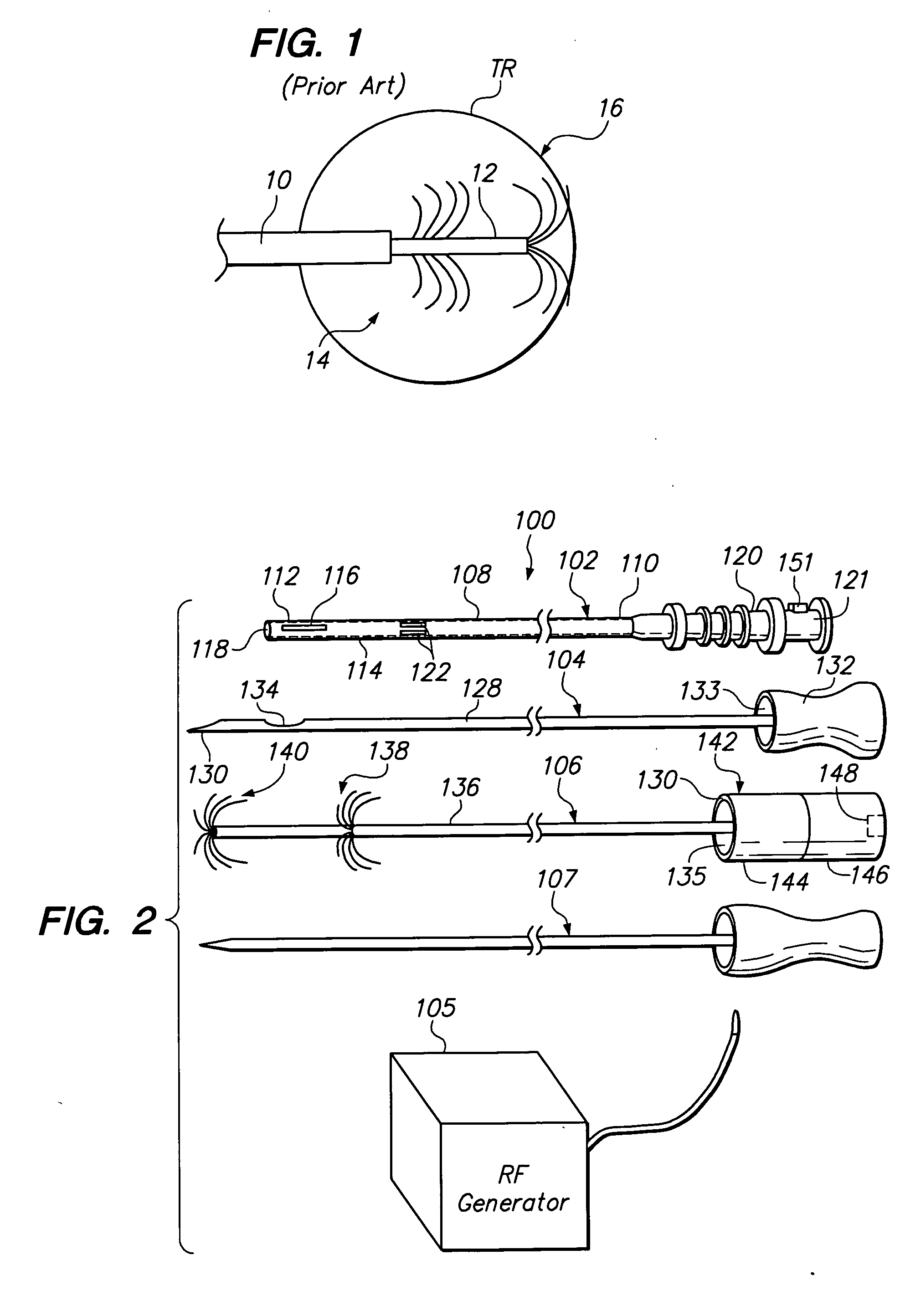 Co-access bipolar ablation probe