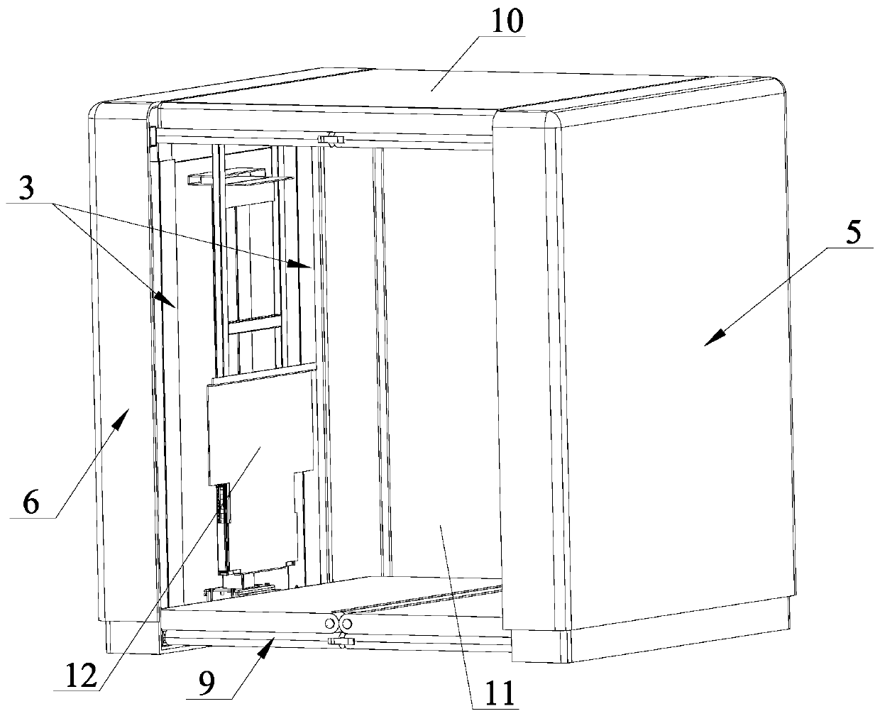 Foldable privacy bin