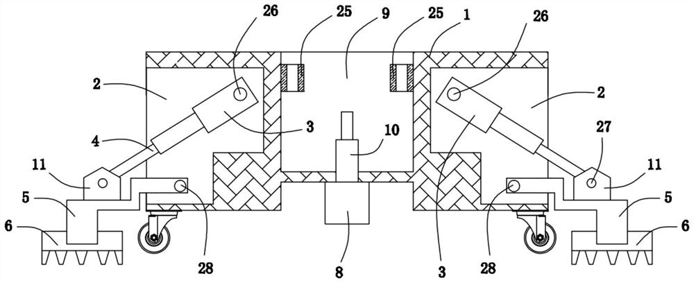 Fixing device for ancient building restoration