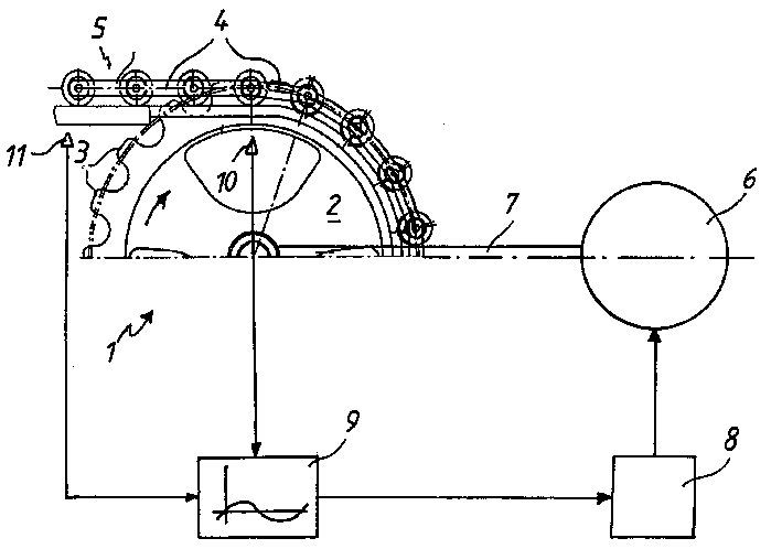 Method and device for reducing polygon effect in reversing area of pedestrain conveyor systems