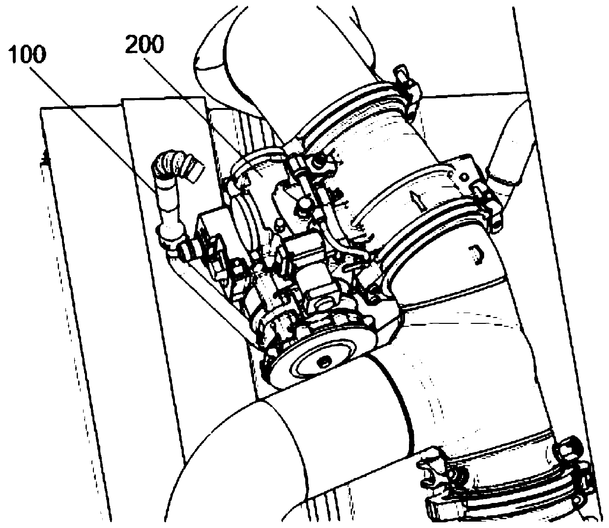 Ventilation cooling device for air-entraining valve