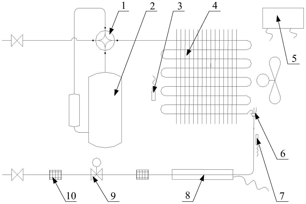 Method for suppressing frosting of heat pump unit and heat pump unit