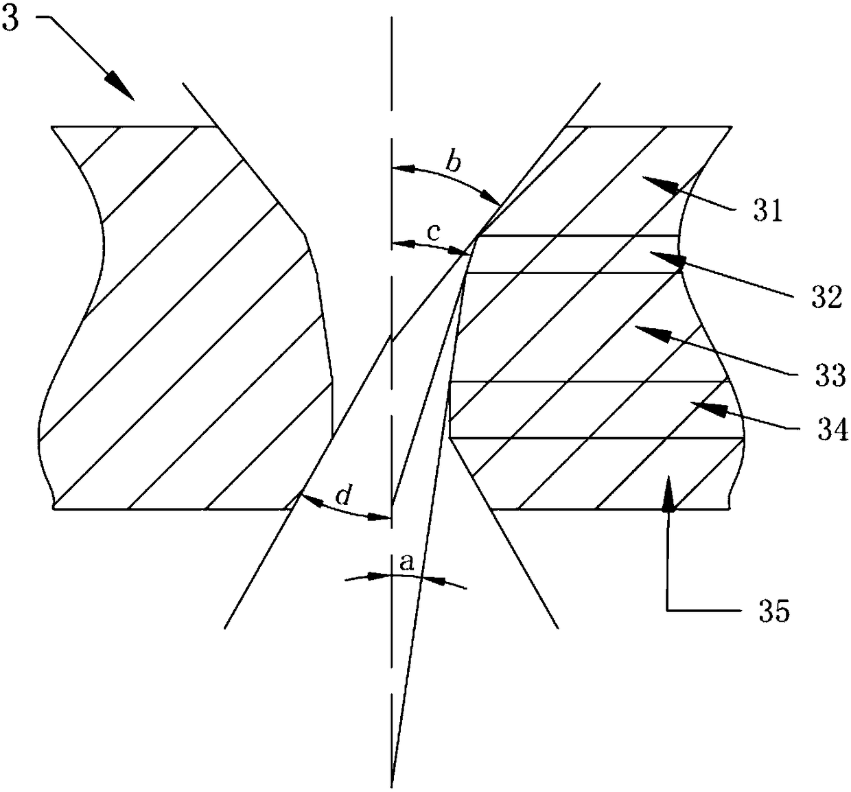 A kind of drawing die and the drawing system of metal wire