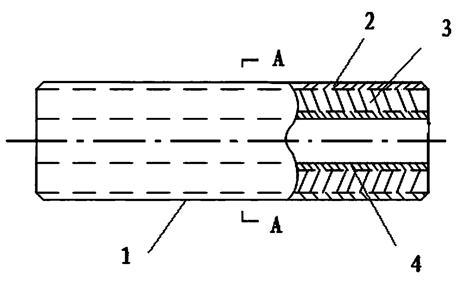 Middle joint connection tube of phase-change temperature-control type high-voltage cable