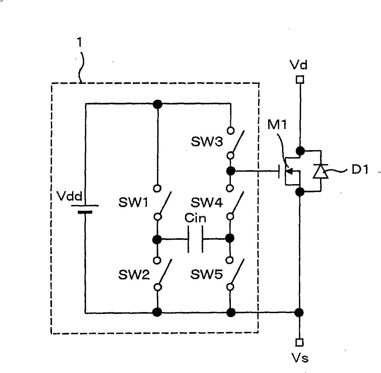 Drive circuit and inverter for voltage driving type semiconductor device