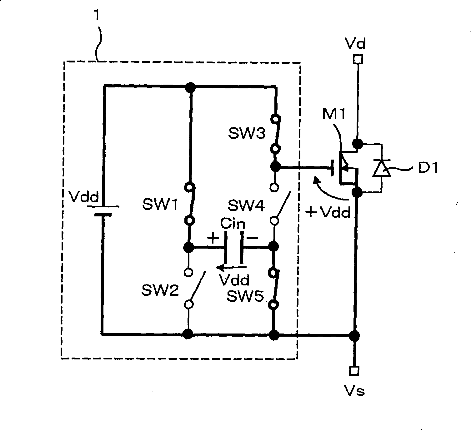 Drive circuit and inverter for voltage driving type semiconductor device