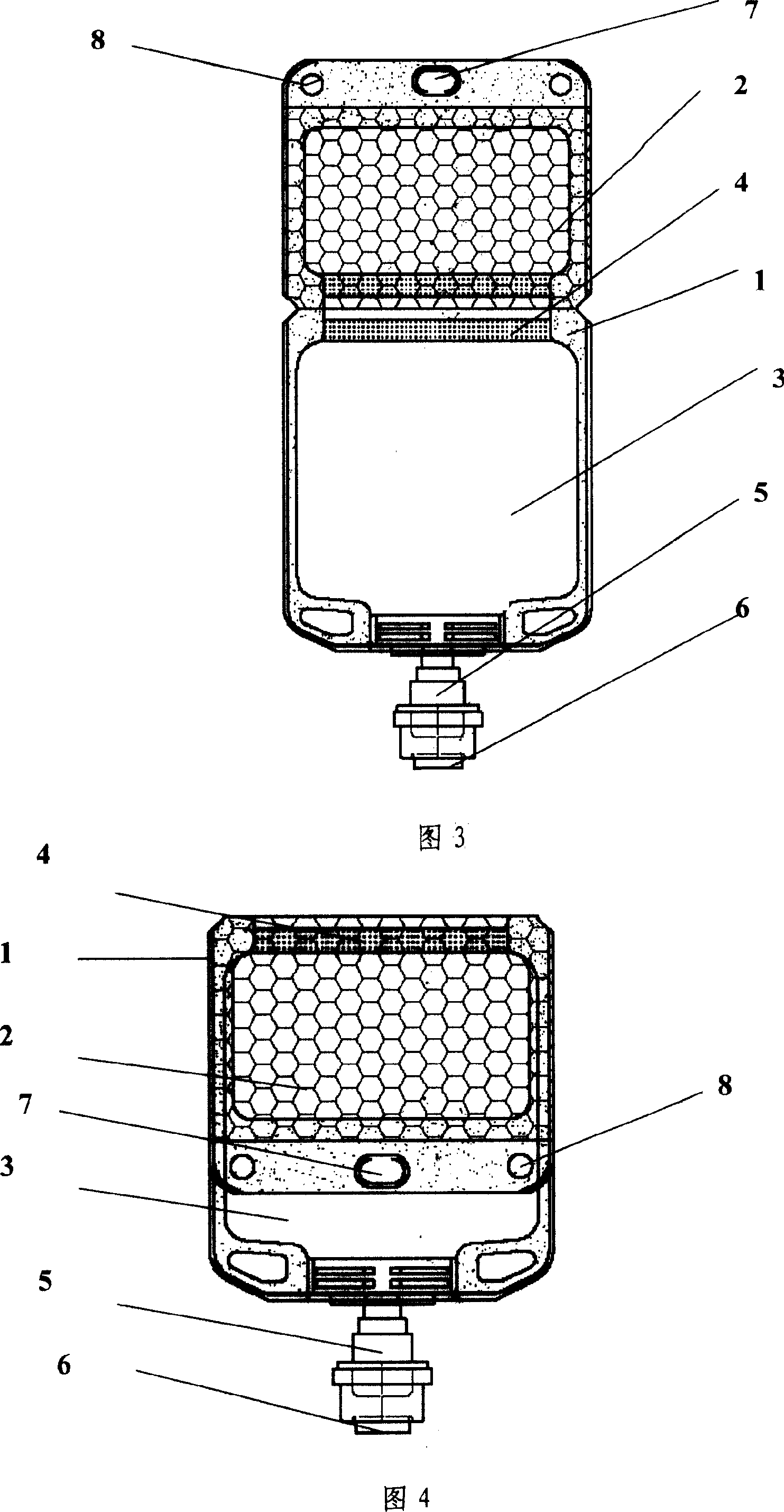 Powder and liquid bag and preparation method thereof