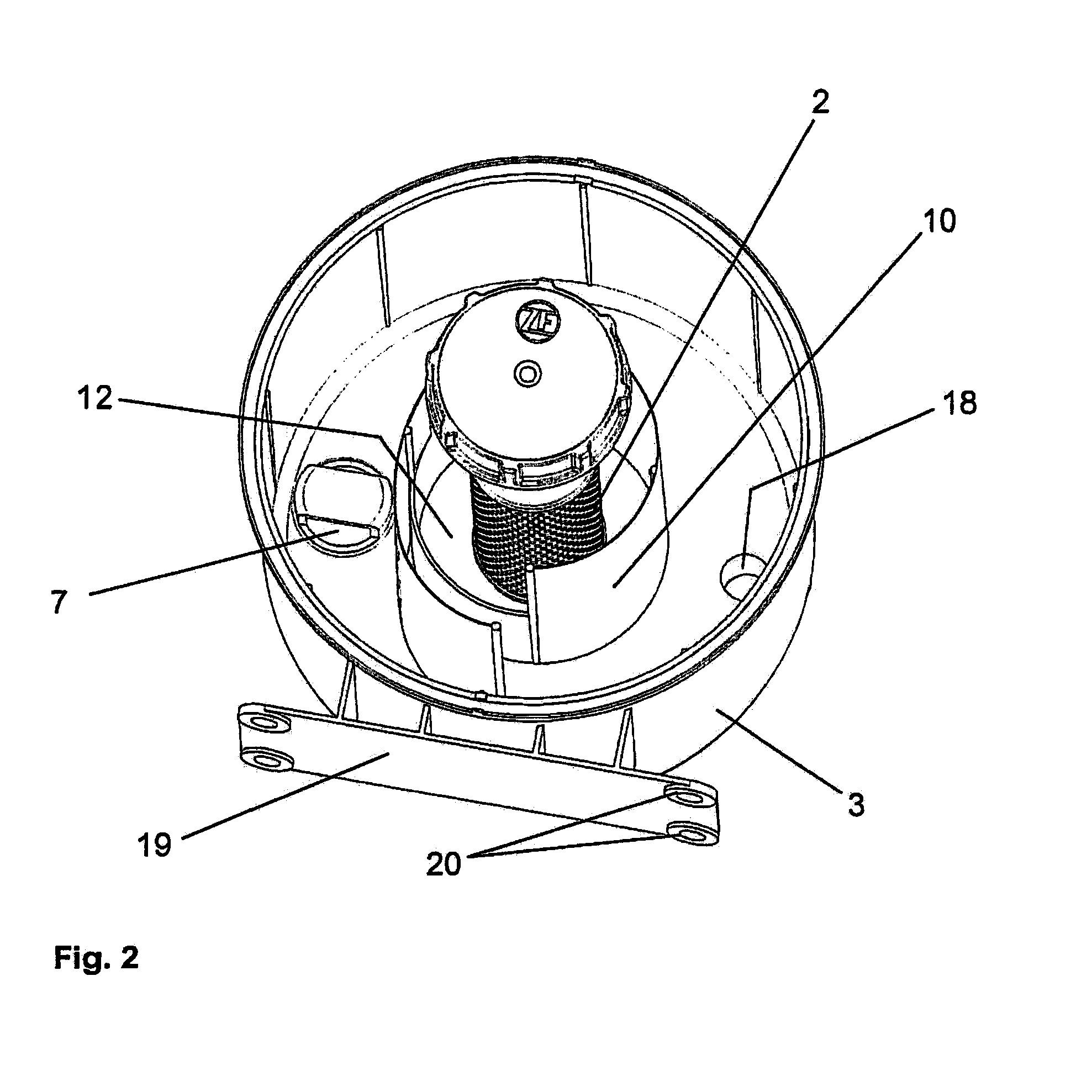 Oil reservoir comprising an oil filter