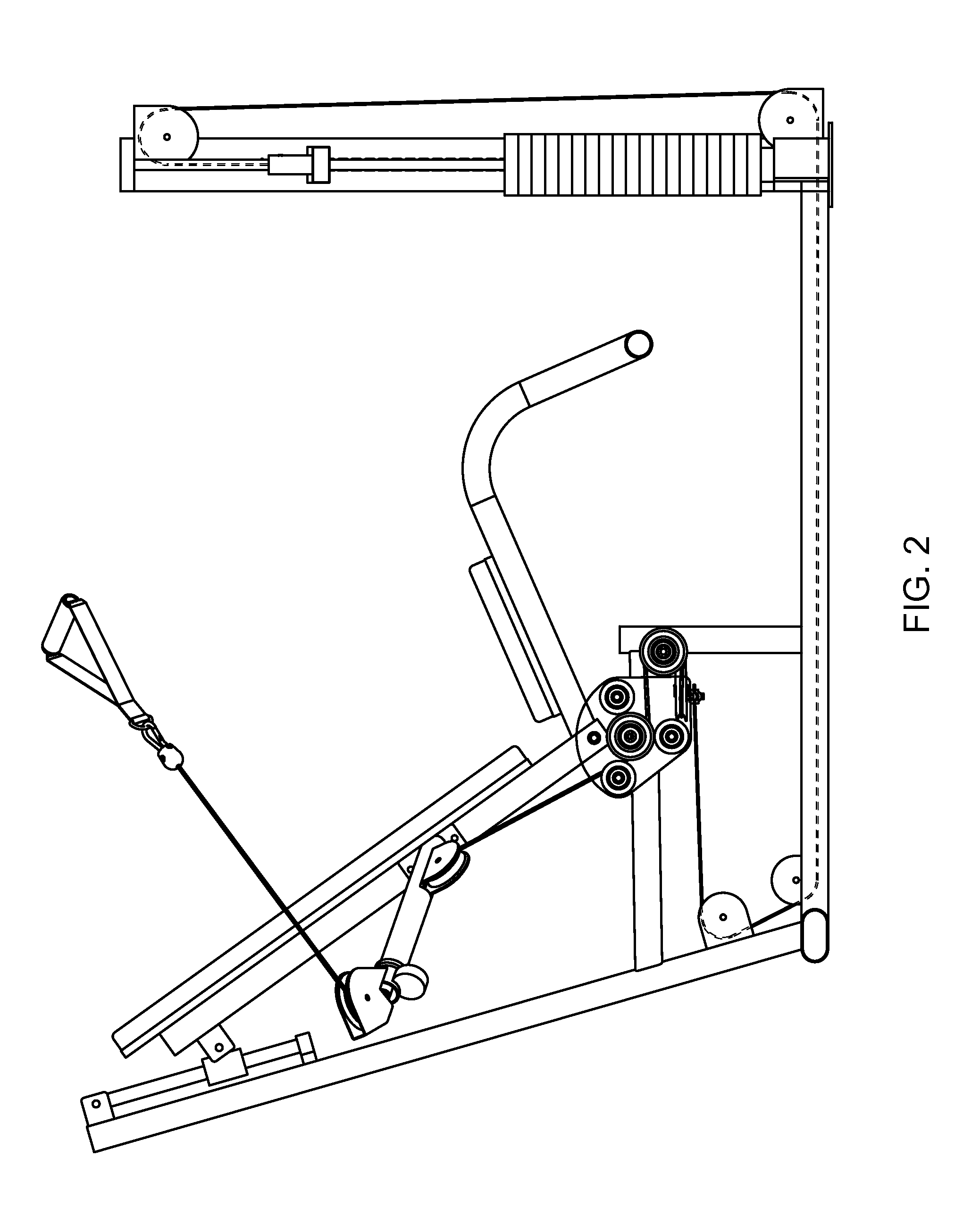 Functional training equipment with multiple movement planes used for lower body exercises