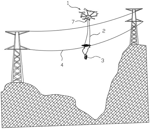 X-ray detection device and method for overhead line hardware