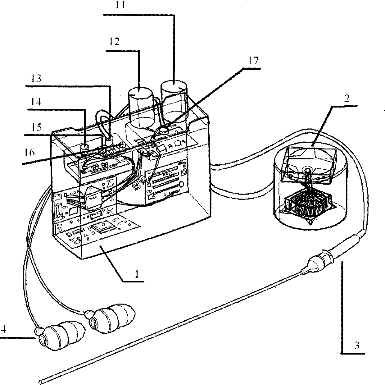 Single-magnetic head through-the-wall listener