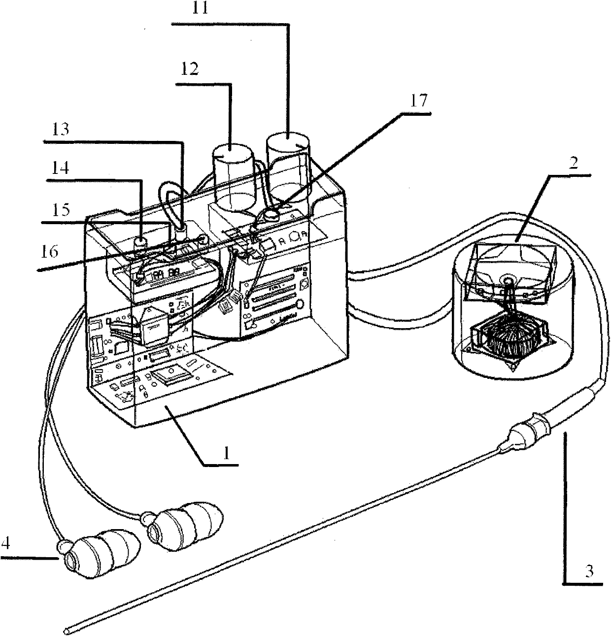 Single-magnetic head through-the-wall listener