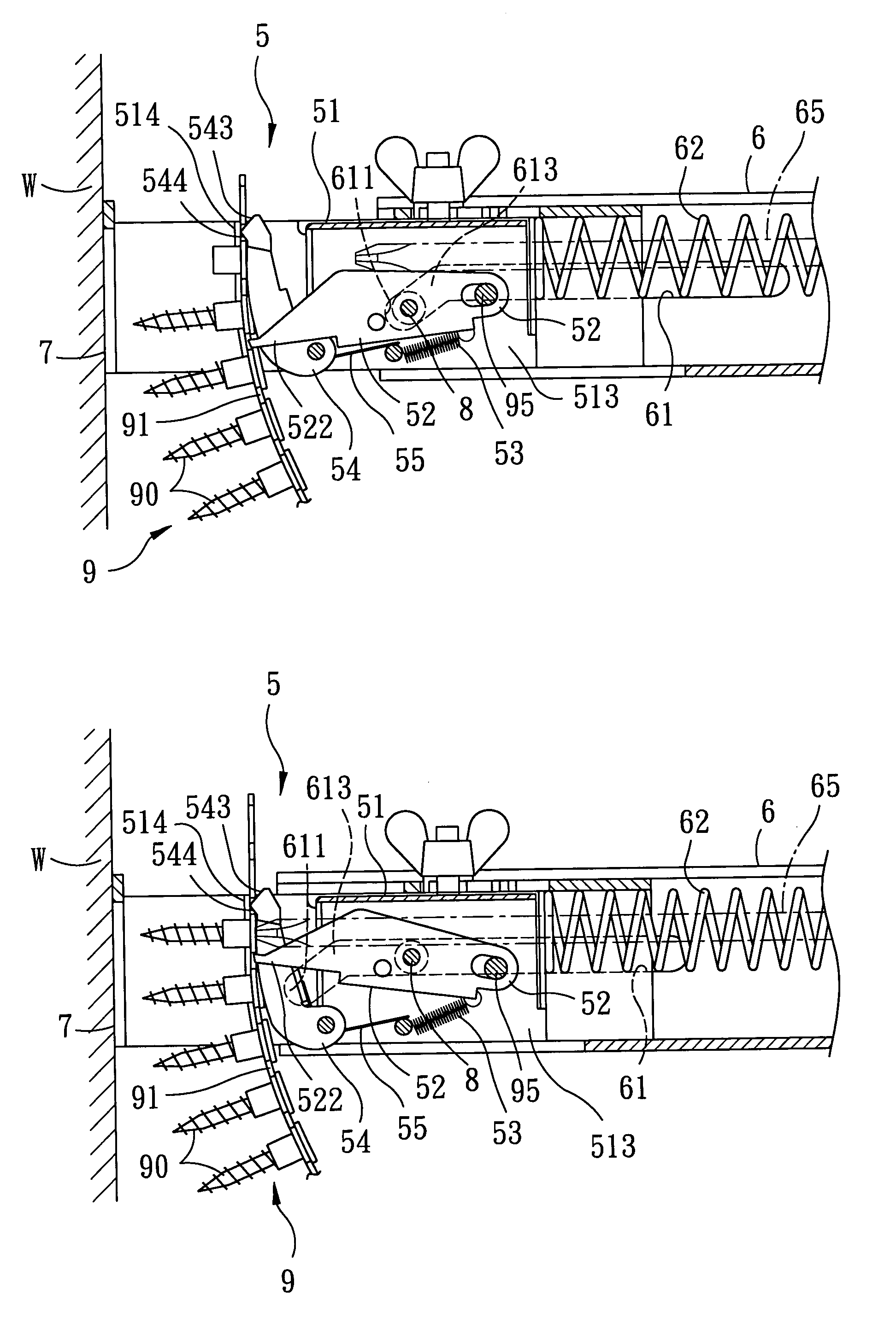 Screw-belt advancing mechanism for a screw driving gun